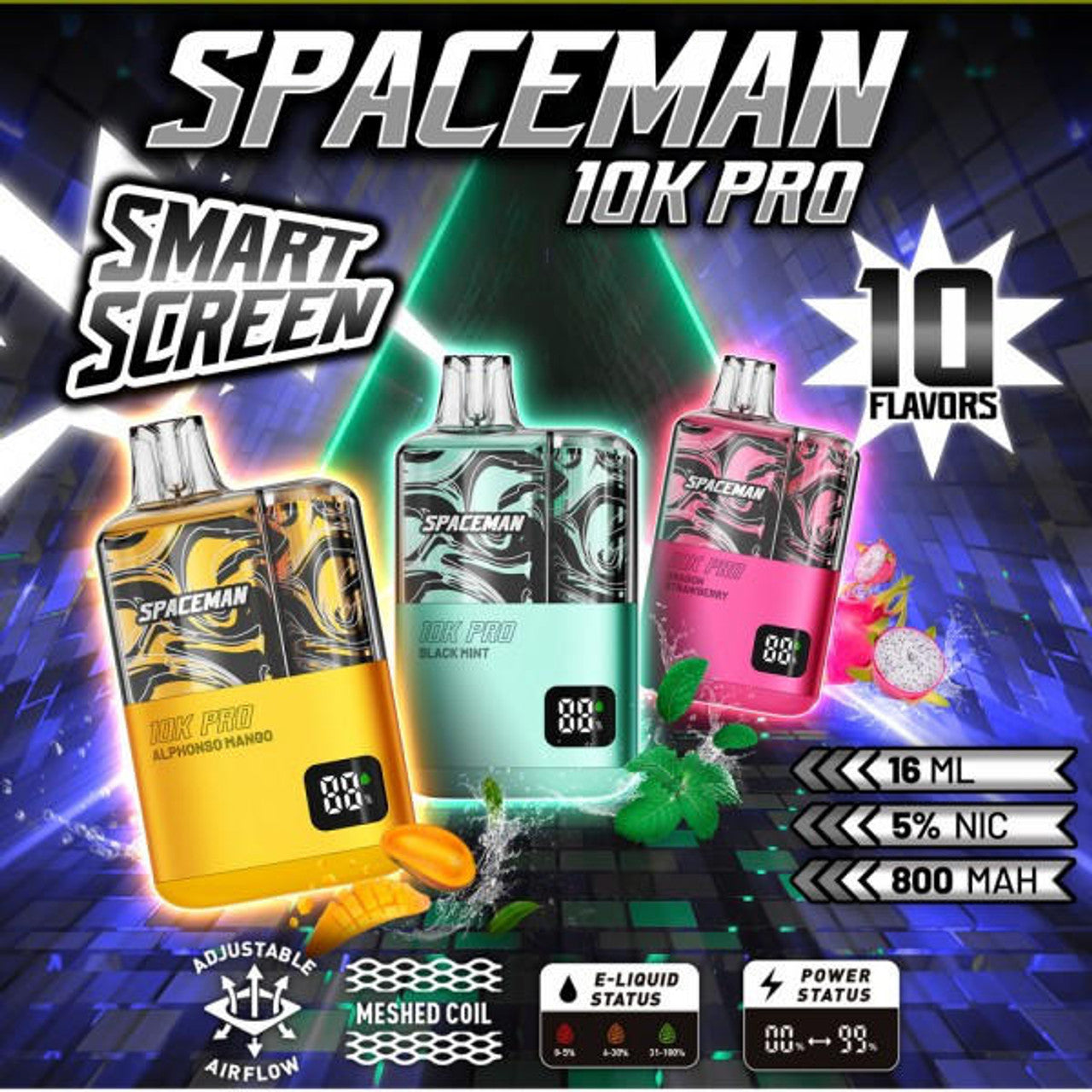 Smok Spaceman 10k Pro Disposables